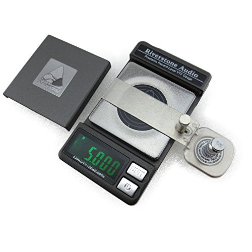 Precision Record Level Digital Turntable Stylus Force Scale Gauge for Tonearm Phono Cartridge VTF, 0.005g Resolution (Graphite) - color: Graphite