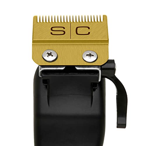 StyleCraft Replacement Hair Clipper Blade Cutter Set Professional Grade - color: Gold Titanium Fade / Gold Titanium Slim Deep