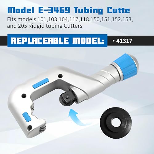 41317 E-3469 Tubing Cutter Replacement Wheel Compatible with RIDGID Tubing Cutter,Models 101 103 104 117 118 150 151 152 153 205 Copper Pipe Cutter (6 Pack)