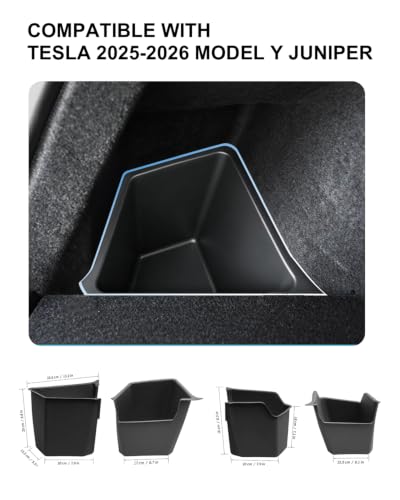 Xprite Rear Trunk Storage Bins for 2025-2026 Tesla Model Y Juniper 5-Seat