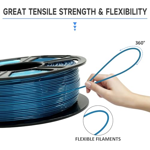 GIANTARM PETG Filament 1.75mm for 3D Printer, 1KG, Metallic Blue - color: Metal Blue