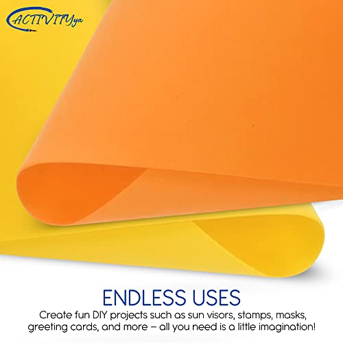 Blue EVA Foam Sheets, 9 x 12 Inch, 2mm Thick Handicraft Foam Paper for Arts and Crafts, by ACTIVITYya - 10 Sheets - color: BLUE