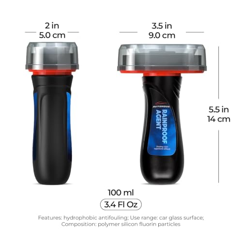 Automotive Oil Film Cleaning Brush for Car Windows, Windshield Oil Film Remover with Sponge Applicator and Microfiber Cloth for Effective Oil Film Removal and Enhanced Visibility During Daily Driving