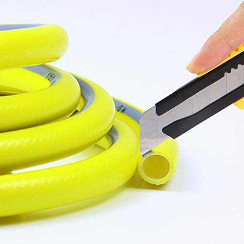 DOWELL Snap Off Utility Knife, 3-Pack Retractable Box Cutter, Yellow - color: Yellow