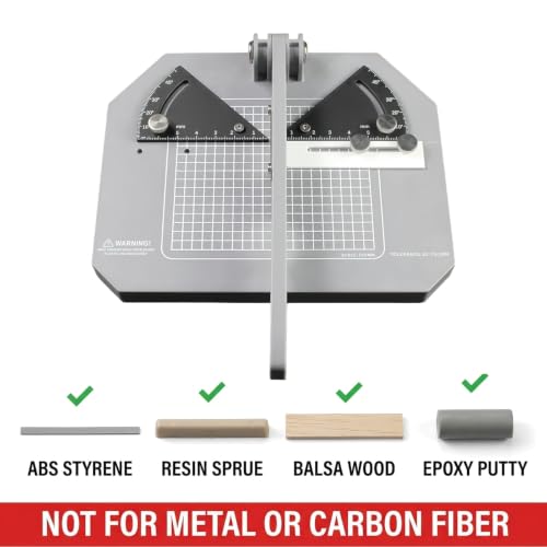 Angle Cutting Station for Gunpla & Models, 0-45° Cutter with 2 Spare Blades