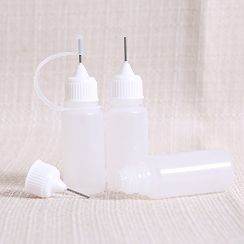 10 Pieces 30ml Precision Tip Applicator Bottle Needle Glue DIY Quilling Tool Precision Squeeze Bottle