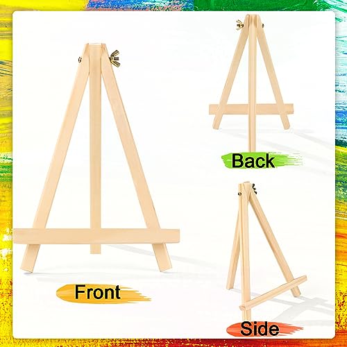 12 Pack 9 Inch Wood Easels, Easel Stand for Painting Canvases - style: 12 Pack