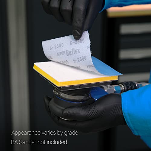 Super Buflex Flexible Dry Sanding Sheets Job-PAK, Green K-2000, U191-1532, 2 Sheets + 1 Buflex Interface Pad - color: K-2000 Green