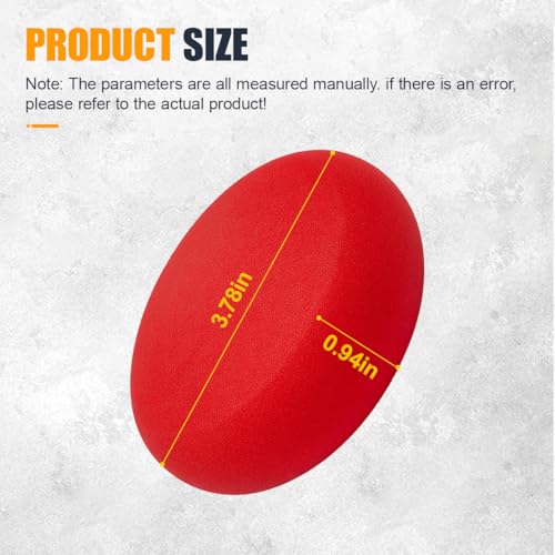 10PCS Car Foam Applicator Pads, 3.78" Round Auto Hand Polishing Pads, Compound Vehicle Detailing Sponges for Waxing, Paint, Ceramic, Glass (Red) - color: Red
