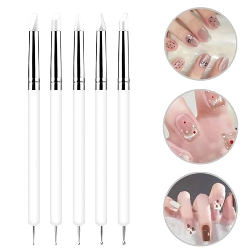 15 PCS Blue Clay Sculpting Tools Set, Professional Silicone Brushes & Dotting Tools Kit for Polymer Clay, Air Dry Clay, Pottery, Modeling & Crafting for Adult-White - color: 15Pcs-White