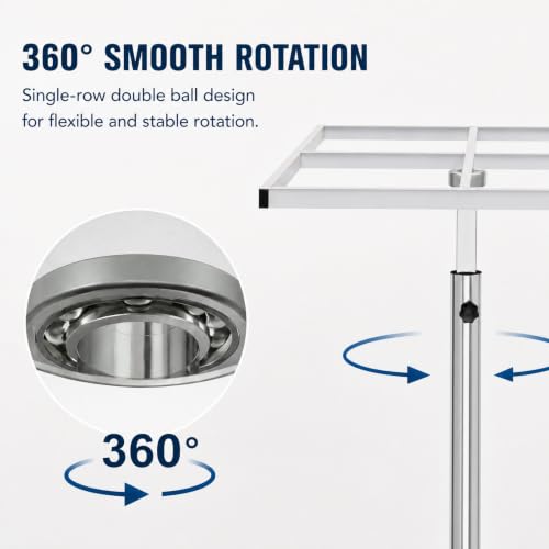 JOMCYDM 360° Spray Paint Rack, Stable Rotating Paint Rack, Lifting Spray Painting Table,23.6-31.5in Height Adjustable Stable Paint Rack for Door and Car Body, Lifting Spray Painting Table (Square) - color: Square