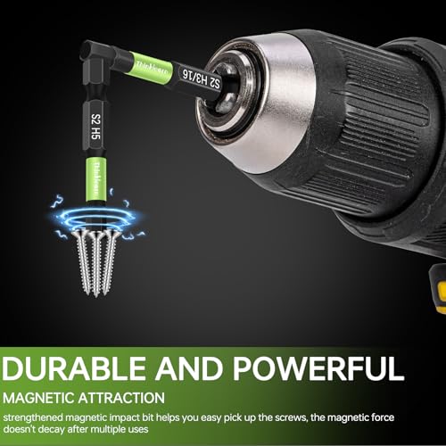 20pcs (Metric&SAE) Impact Hex Head Bits, 2" Allen Wrench Drill Bit Set - color: Green, size: 2" Hex Bits