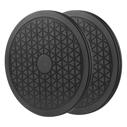 8 Inch Lazy Susan Turntable Organizer, Eichzer Premium Heavy Duty Black Rotating Swivel Stand with Steel Ball Bearings for Model/Rotating Plants/Crafts Stand/TV/Monitor/Laptop (360˚ Rotation) - size: 8 inch