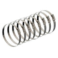 Winlong Stainless Steel 4'' Hose Clamps, 8 Pack, Range 3" to 5" (76-127mm) - size: SAE#72 (3" ~ 5") 8PK