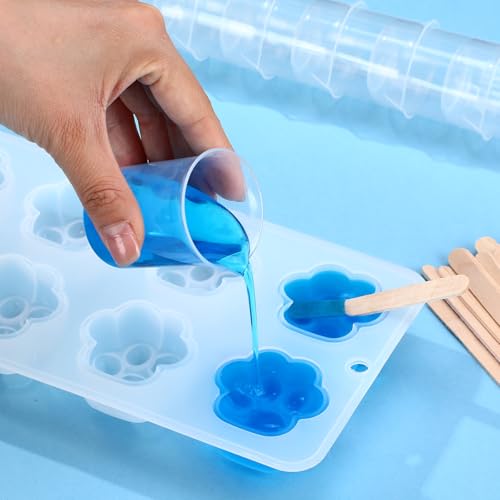 Tatuo 200 Pack Plastic Measuring Cups 1.7oz/50ml, Clear Graduated Beakers