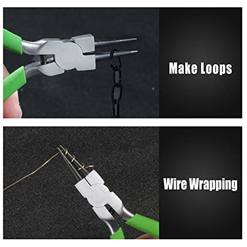 Round Nose Pliers 4" Precision Jewelry Making Pliers with Smooth Jaws for Wire Looping & Beading - style: ‎Round Nose Plier