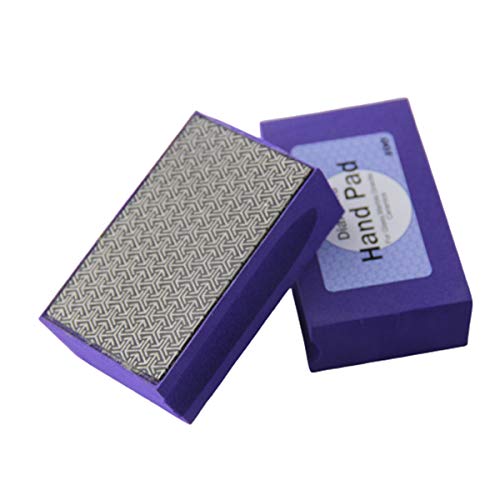 Diamond Sanding Blocks 400 Grit Diamond Hand Polishing Pad Electroplated Polishing Hand Pads Hand-Held Sanding Block For Stone,Ceramic,Glass - size: 400 Grit