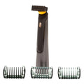 MicroTouch SOLO Titanium, Rechargeable Beard & Body Razor that Trims, Edges, Shaves, and Grooms - style: Solo