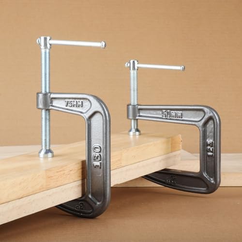 Olympia Tools C-Clamp, 38-110, (1 X 1) Inches - size: 1-Inch x 1-Inch