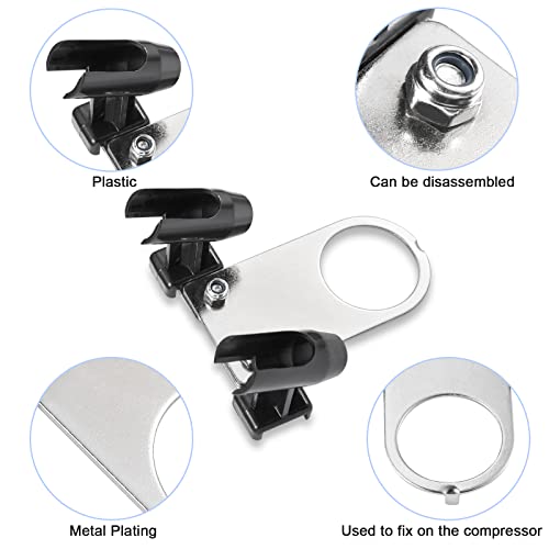 Uouteo Mini Airbrush Holder Stand Holds up to 2 Airbrush Guns - color: Silver