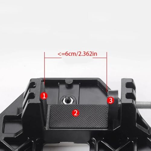 Door Hinge Jig, Woodworking Hole Opener Slotting Locator & Hinge Hole Locator, Aluminum Alloy Template for Cabinet Door Hinge and Lock Installation, Max Slot 18cm