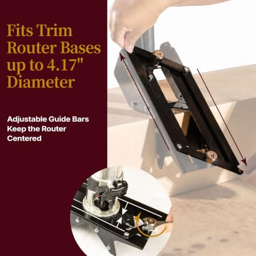 Self-Centering Steel Spline Jig for Trim Routers