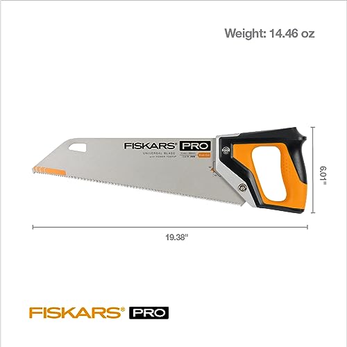 Fiskars Pro PowerTooth Universal Hand Saw & Safety Sheath, 15" Blade - style: 15" Hand Saw