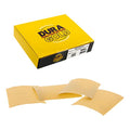 Dura-Gold Premium 1/4 Sheet Gold Sandpaper Sheets, 240 Grit (Box of 25) - size: 240-Grit