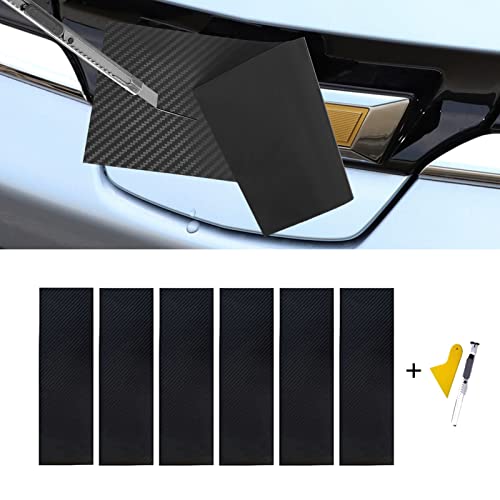 Bowtie Emblem Vinyl Front Grill Wrap Decals for Chevy 6PCS - color: Black 6