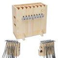 OPHIR Wooden Airbrush Holder with 2 Drawers for 8 Siphon Feed Airbrushes - size: for siphon airbrush+2 drawers
