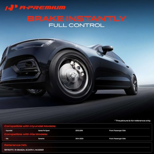 A-Premium Front Right Passenger Disc Brake Caliper with Bracket