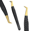 Fiber Tip Eyelash Extension Tweezers (MLT-MYSL-03, 1PC) - color: Mlt-mysl-03