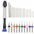 OSVJE 57 Pieces Micro Hand Drill Set, Black