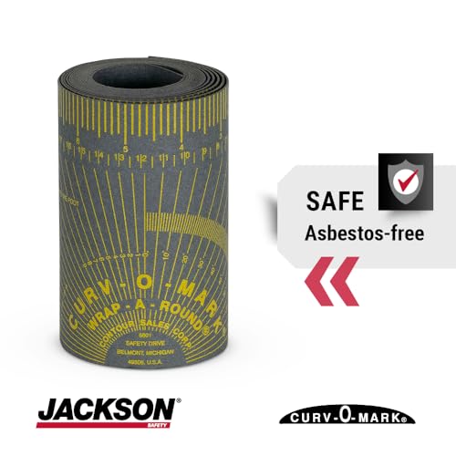 Jackson Safety Pipe Measuring Tool - Wrap-A-Round Tape Pipe Fitting Tool (Multiple Sizes and Heat Ratings) - size: X-Large, style: 550⁰ F Heat Rating