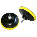 2 Pcs 5 Inch Rotary Buffing Pad Sanding Holder Angle Grinder Sanding Attachment with M14 Thread Flocked Sandpaper Suction Cup Suitable for Sanders and Polishers