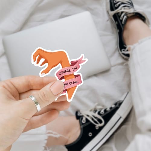 3Pcs Beware The Ahhd Claw Sticker Gift Funny Hyperfocus Neurodivergent