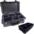 Divider for Pelican 1510/Apache 5800 with Bottom Protective Foam,Knife,Clip - color: 1510-black-blue