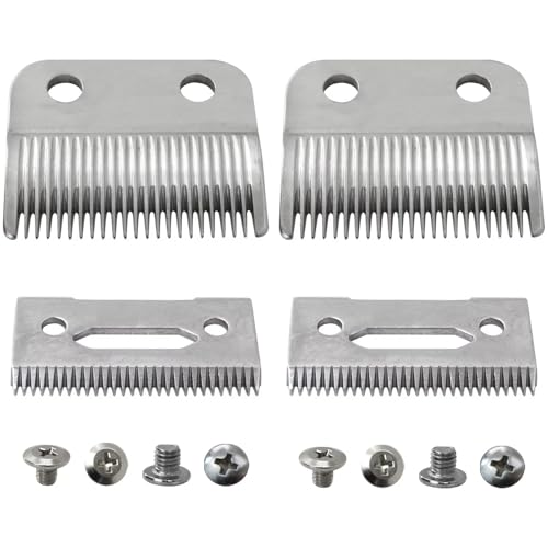 2x Blade Fit for Wahl Clipper Blades, Fit for Wahl Precision Replacement Blades,2 Hole Clipper Blade Replacement Fit for Wahl MC3 Replacement Blades