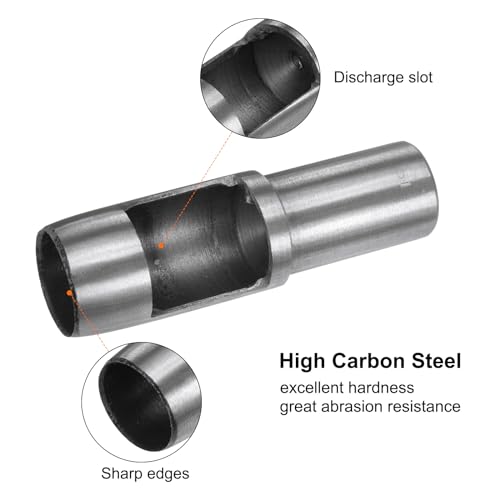 HARFINGTON Hollow Punch for Leather 31mm Round Hole Punch Tool for Belt Puncher Carbon Steel Single Punch for Watch Belts Cut Leather Craft Rubber Paper Fabric Plastic Soft Material - size: 31mm