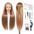 Eumos Mannequin Head with Hair 29'’ Cosmetology Doll Head for Hair Styling - color: #27