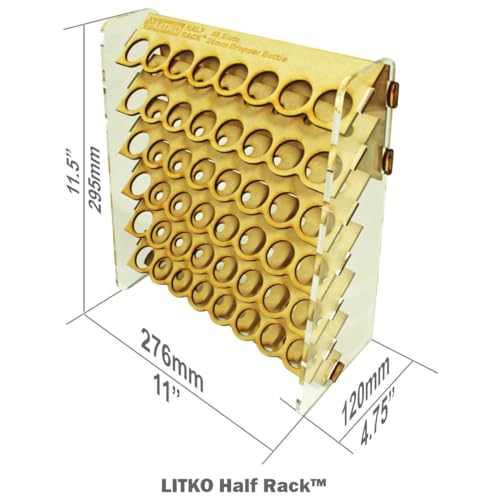 LITKO Paint Rack Storage Organizer | 48 Holes | 18mL Dropper Bottles - size: 48 Holes