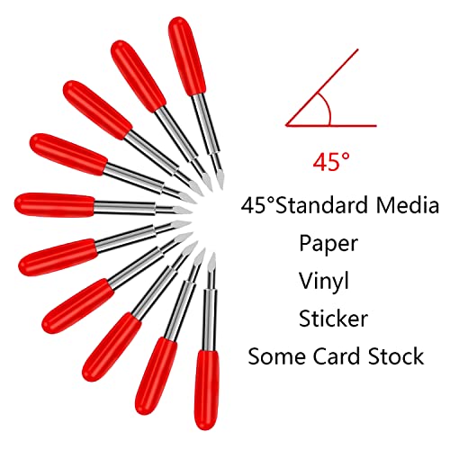50 Pcs Replacement Blades Compatible with Explore 4/3/Air/Air2/Air one/Maker/Maker 4/3/2 Cutting Machines - Include 10PCS Fine Point Blade, 30PCS Standard Blades, 10PCS Deep Cut Blade - color: 50 Pcs Replacement Blades