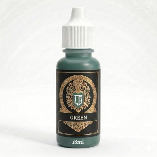 Ludus Bellum Miniature Paint Green Color 18ml Precision Dropper Bottle - color: Green