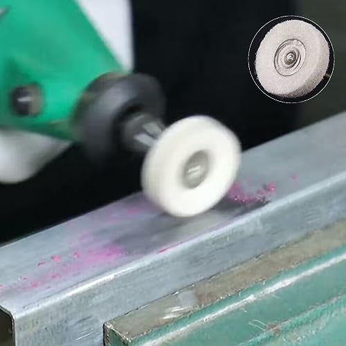 20 Pcs 3/32'' Shank Wool Felt Buffing Wheels - style: 20 Pcs Wool Felt Buffing Wheels