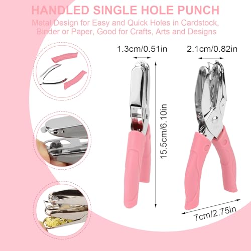Rongon 1/4In Handheld Hole Paper Puncher Star Shape Punch - size: Star Shaped