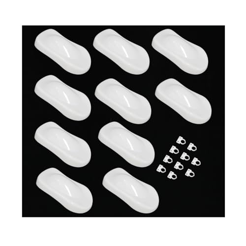 10PCS Car Painting Speed Shapes Model Display with Small Hook - color: 10PCS white speed shapes