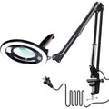 KIRKAS Magnifying Glass with Light, 2,200 Lumens Magnifying Lamp 12X - color: Black 28in