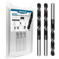 3/8 Inch Cobalt Drill Bit Set, HSS M35, Industrial Grade, TiAlN Coated - size: 3/8 Inch