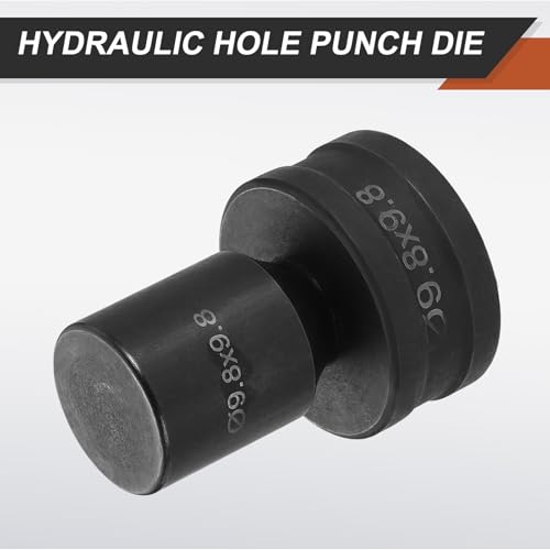 HARFINGTON Hydraulic Hole Punch Die 9.8x9.8mm Square Hole 40Cr Steel Electric Punching Kit for CH70 Electric Punching Machine, Black - size: 9.8x9.8mm