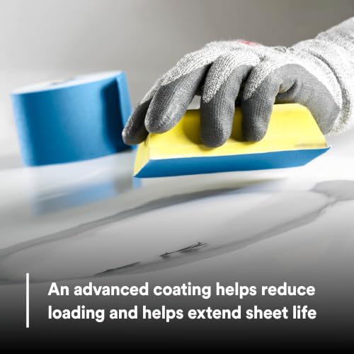 3M Stikit Blue Abrasive Sheet Roll, 36222, 220+ Grade, 2-3/4 in x 30 yd